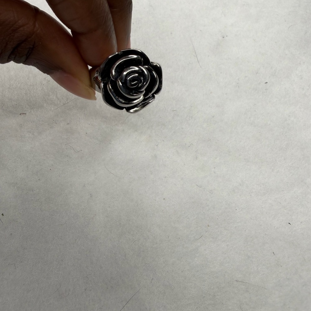 Silver Rose Ring
